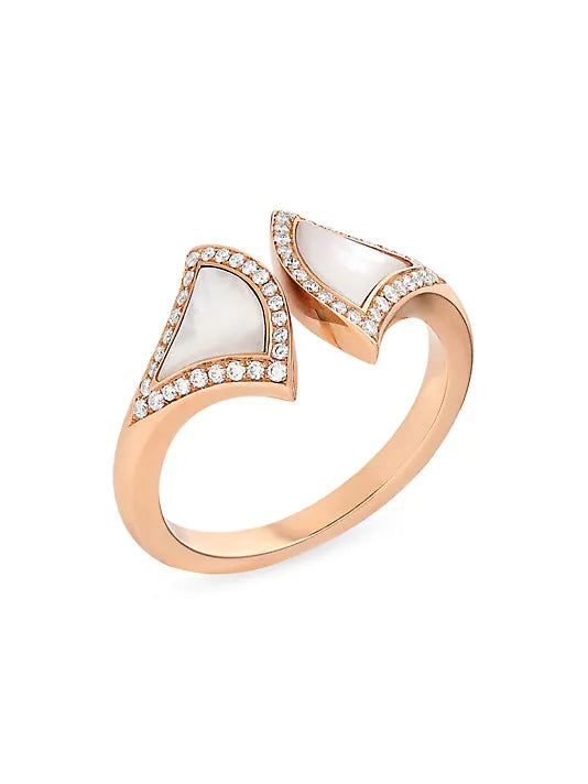 <CHIBA>DREAM MOP DIAMOND OPEN RING