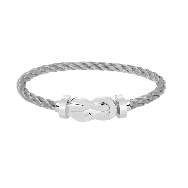 <CHIBA>CHANCE LARGE 8 FIGURE BUCKLE NO DIAMOND BRACELET SILVER