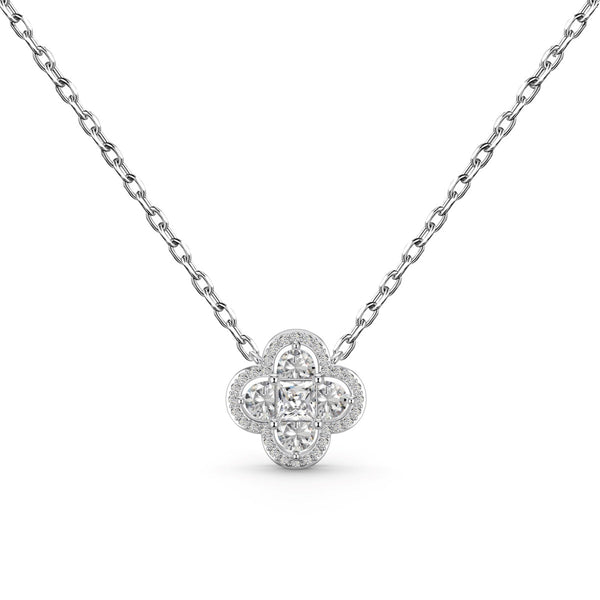 <CHIBA>Spliced Lucky Four-Leaf Clover Versatile Necklace