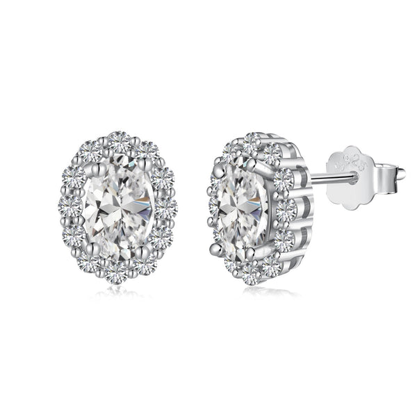 <CHIBA>Delicate Unique Oval Cut Daily Earrings