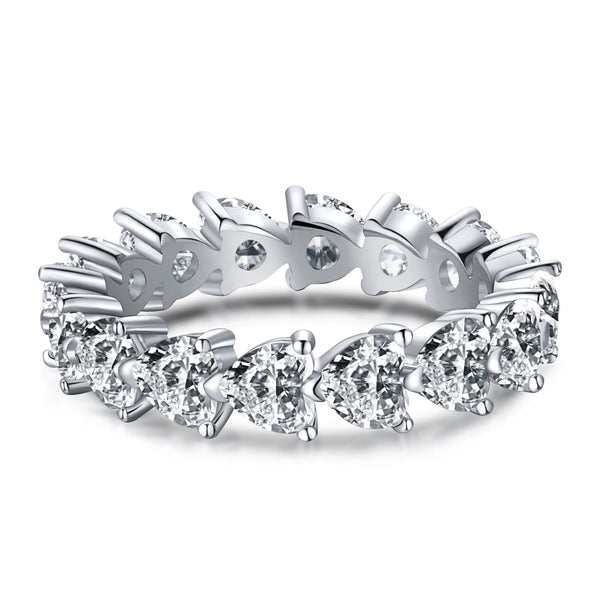 <CHIBA>0.25 Carat Radiant Romance Heart Cut Lover Ring