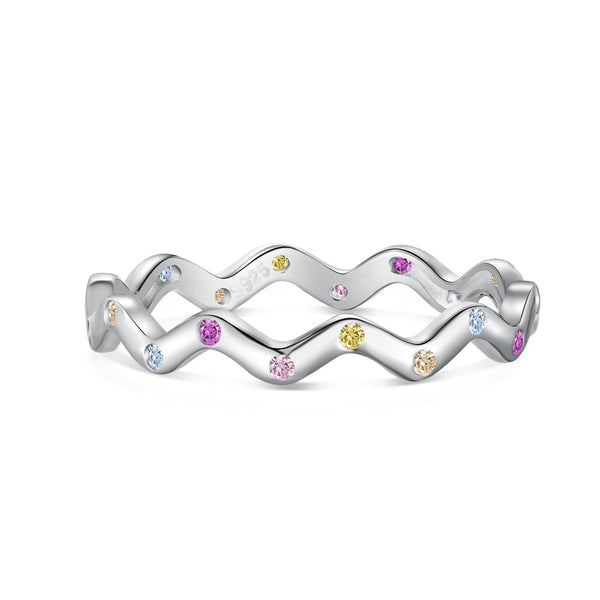 <CHIBA>Ornate Vibrant Round Cut Daily Ring