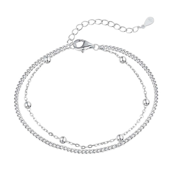 <CHIBA>Delicate Bead Double Layer Bracelet