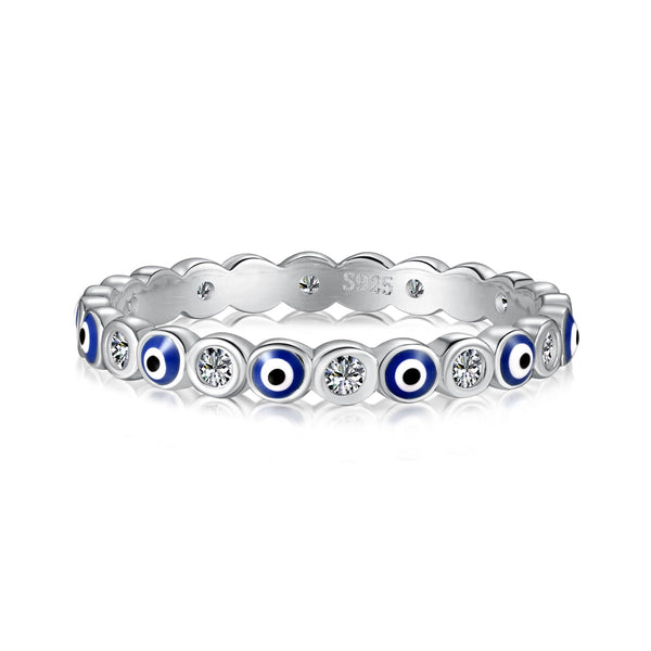 <CHIBA>Sparkling Vibrant Round Shape Daily Ring