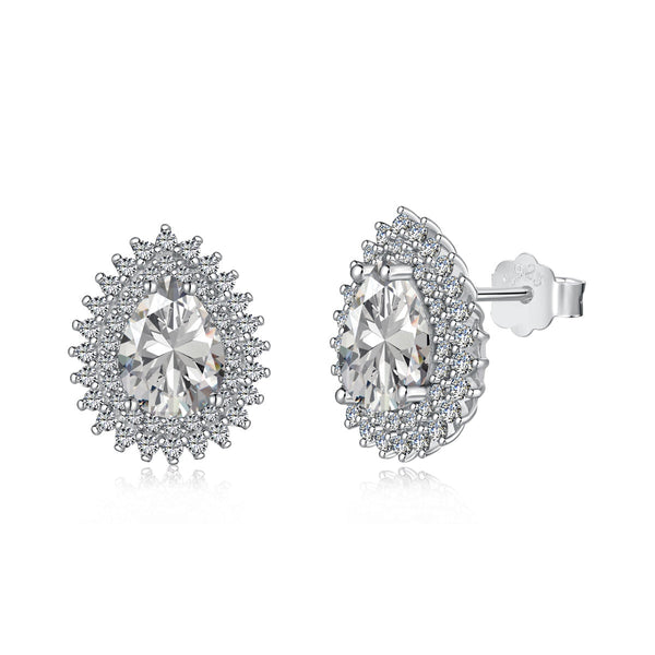 <CHIBA>Delicate Gorgeous Pear Cut Daily Earrings