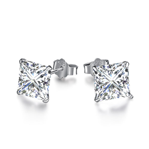 <CHIBA>Ornate Square Shape Earrings