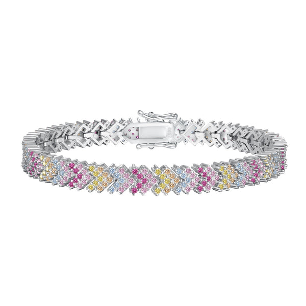 <CHIBA>Ornate Sparkling Round Cut Party Bracelet