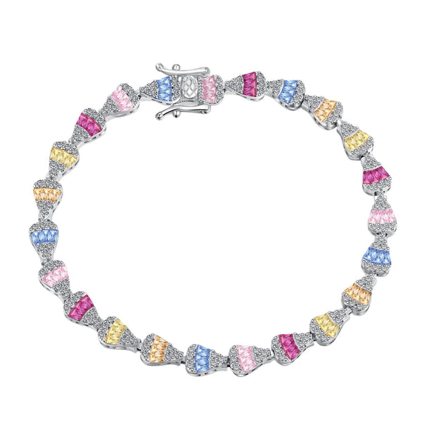 <CHIBA>Radiant Water Drop Shape Daily Bracelet