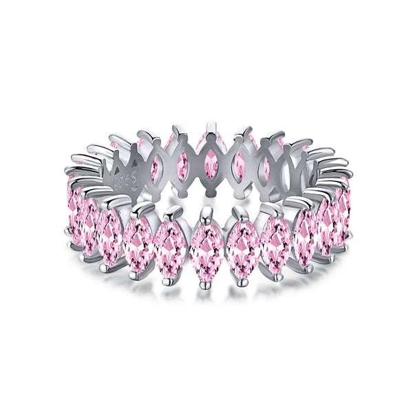 <CHIBA>Gorgeous Marquise Cut Tennis Ring