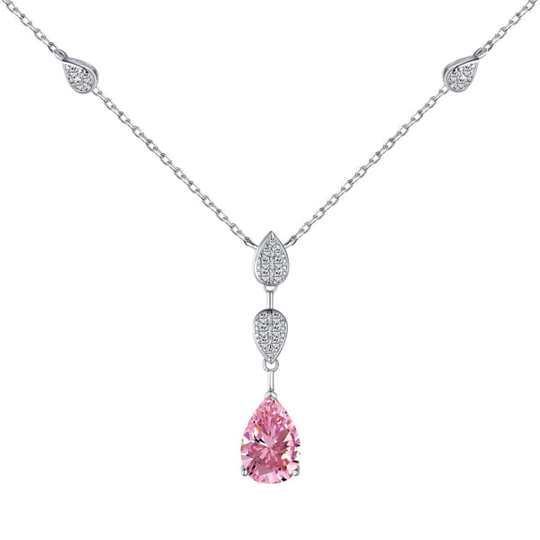 <CHIBA>Dazzling Pear Cut Necklace