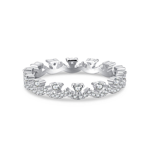 <CHIBA>Elegant Resplendent Round Shape Party Ring