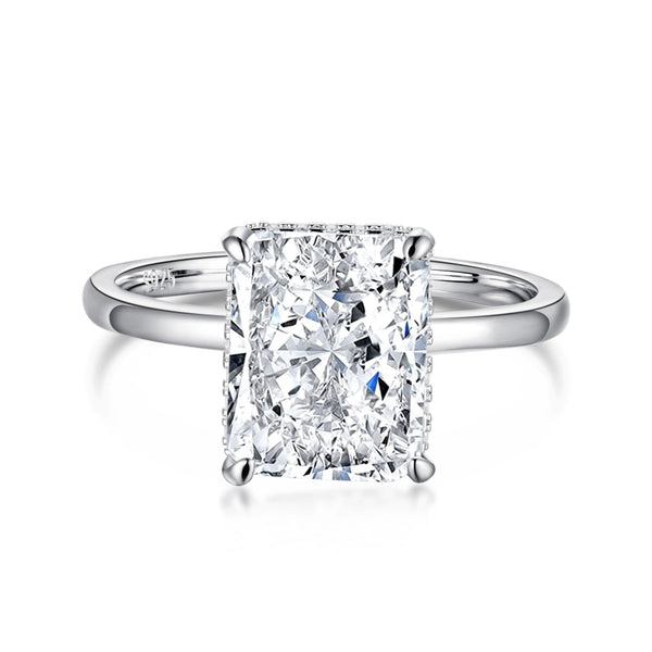 <CHIBA>4.0 Carat Ornate Enchanting Radiand Cut Banquet Ring