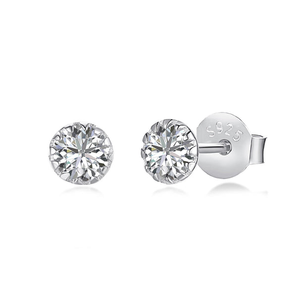 <CHIBA>Sparkling Colorful Round Shape Earrings