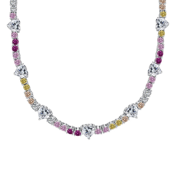 <CHIBA>Delicate Colorful Rainbow Tennis Chain