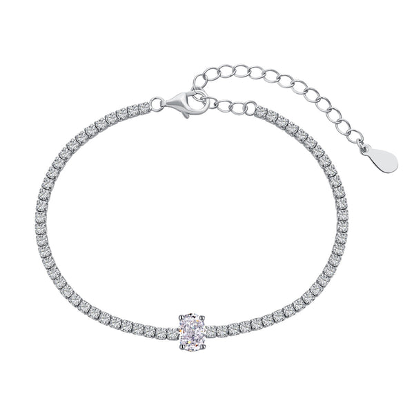 <CHIBA>0.75 Carat Exquisite Oval Cut Daily Bracelet