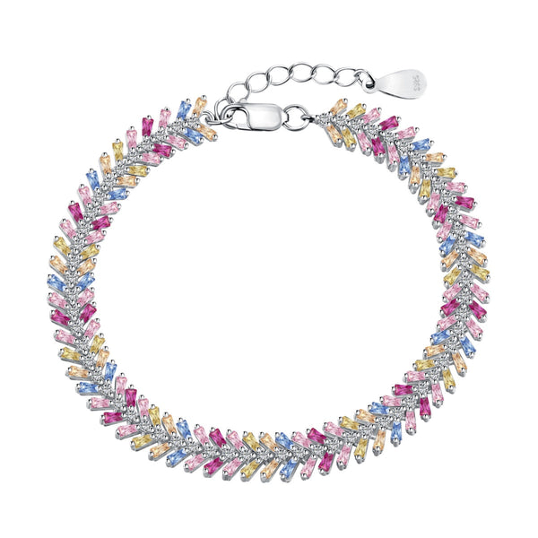 <CHIBA>Dainty Radiant Emerald Cut Daily Bracelet