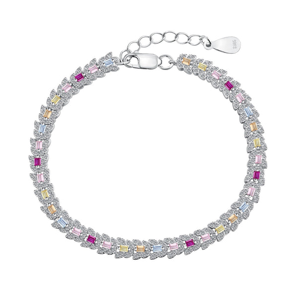 <CHIBA>Delicate Colorful Multi Cut Daily Bracelet