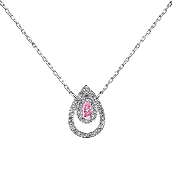 <CHIBA>Sparkling Pear Cut Necklace