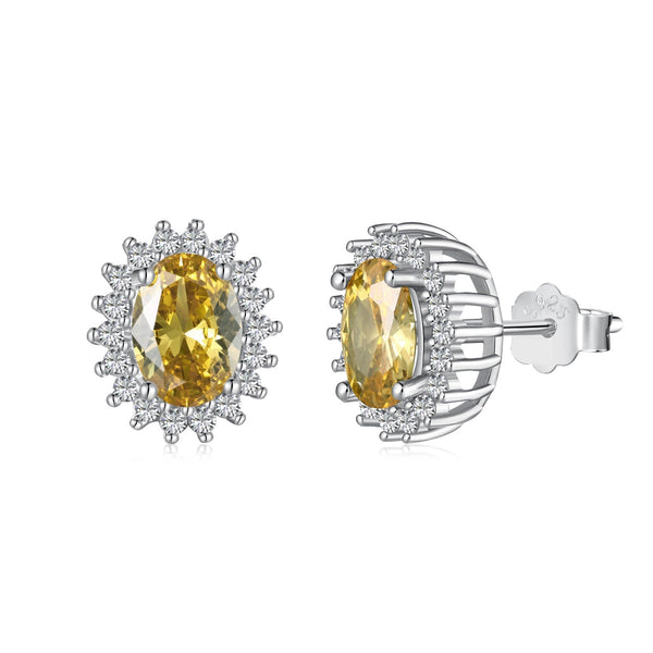 <CHIBA>Delicate Radiant Oval Cut Daily Earrings