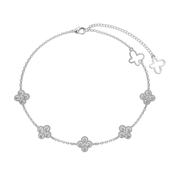<CHIBA>Four-Leaf Clover Hollow Butterfly Bracelet