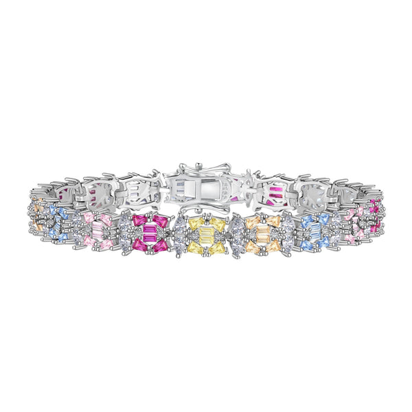 <CHIBA>Delicate Colorful Multi Cut Party Bracelet