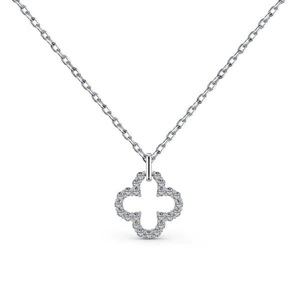 <CHIBA>Four-Leaf Clover Hollow Design Exquisite Necklace