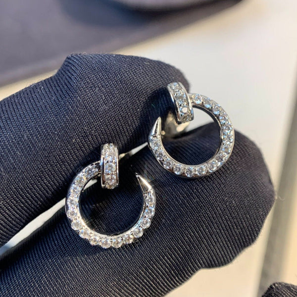 <CHIBA>JUSTE EARRINGS SILVER DIAMONDS
