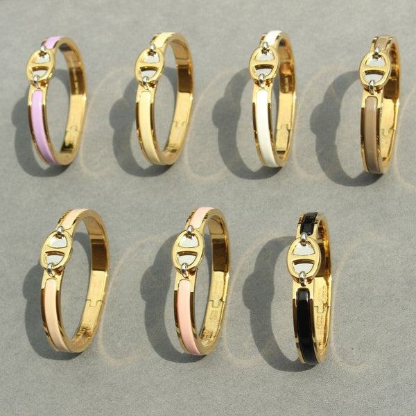 <CHIBA>CLIC CHAINE GOLD BRACELET