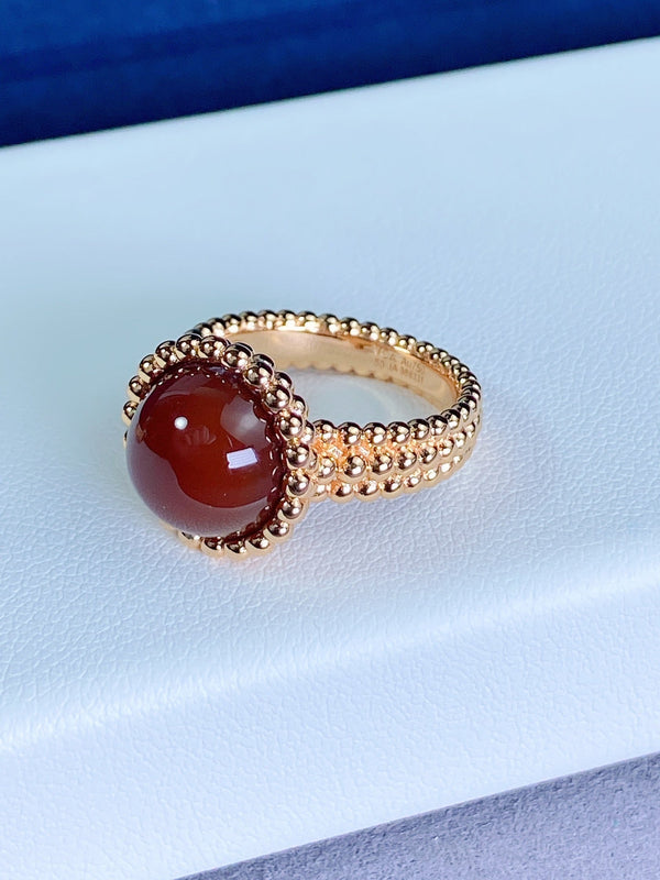 <CHIBA>PERLEE COULEURS ROSE GOLD RING