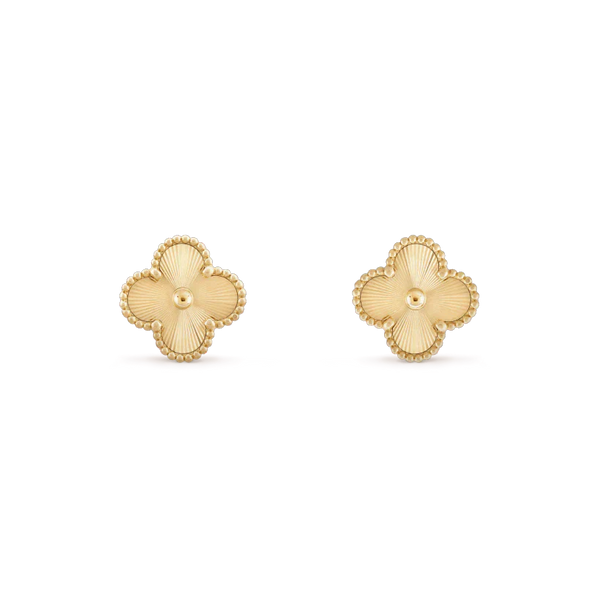 <CHIBA>CLOVER MINI 9.5MM LASER EARRINGS