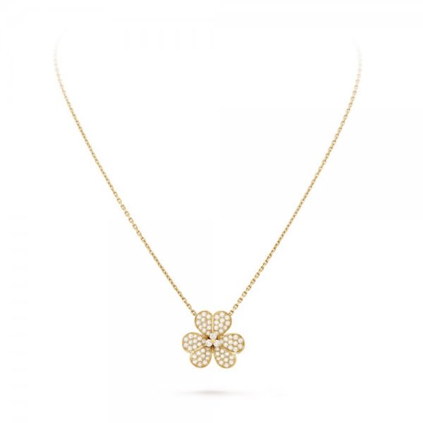 <CHIBA>FLOWER DIAMOND NECKLACE