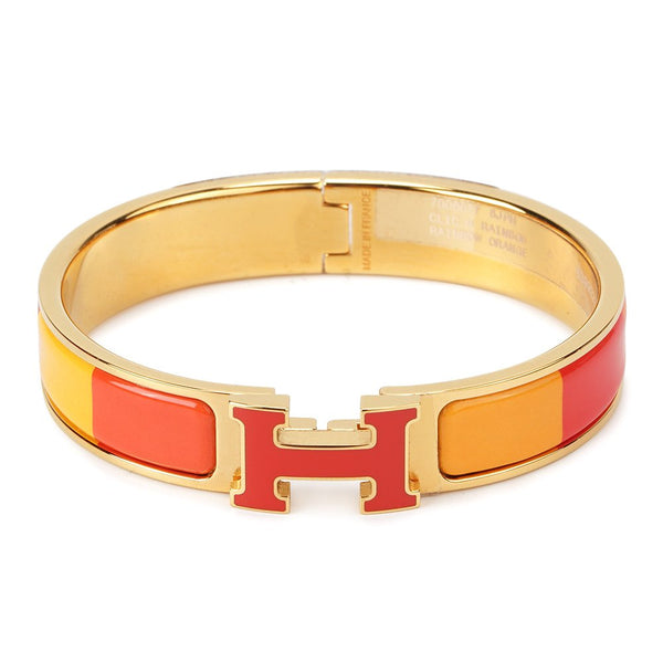 <CHIBA>H BRACELET ORANGE RAINBOW CERAMIC