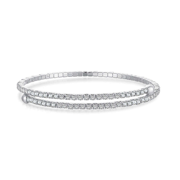 <CHIBA>Row of Diamonds Round Fashion Bracelet