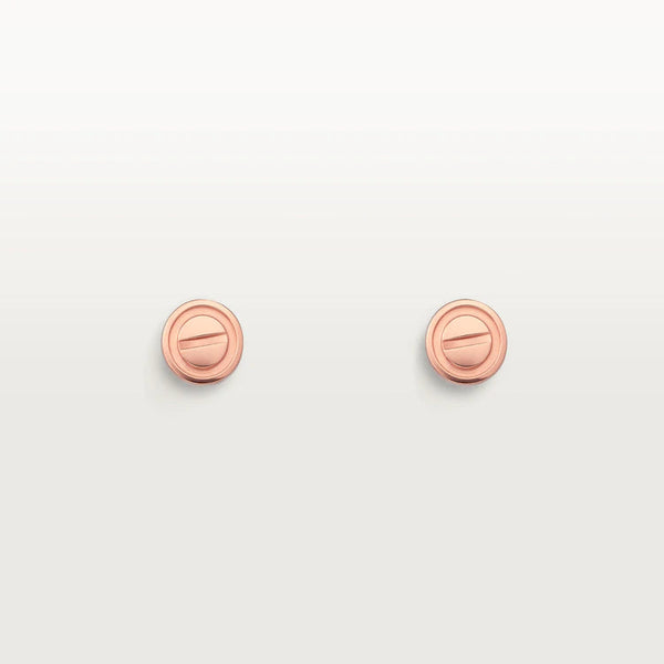 <CHIBA>LOVE EARRINGS PINK GOLD 10MM