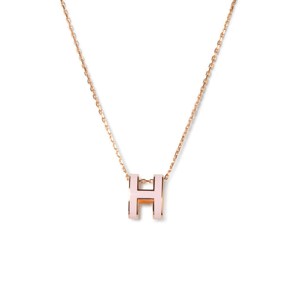 <CHIBA>POP H PEDANT PINK GOLD
