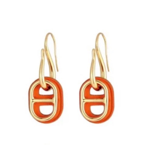 <CHIBA>HM O'MAILLON GOLD EARRINGS