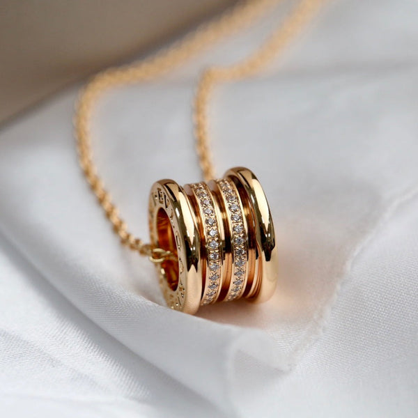 <CHIBA>ZERO 1 PINK GOLD DIAMOND NECKLACE