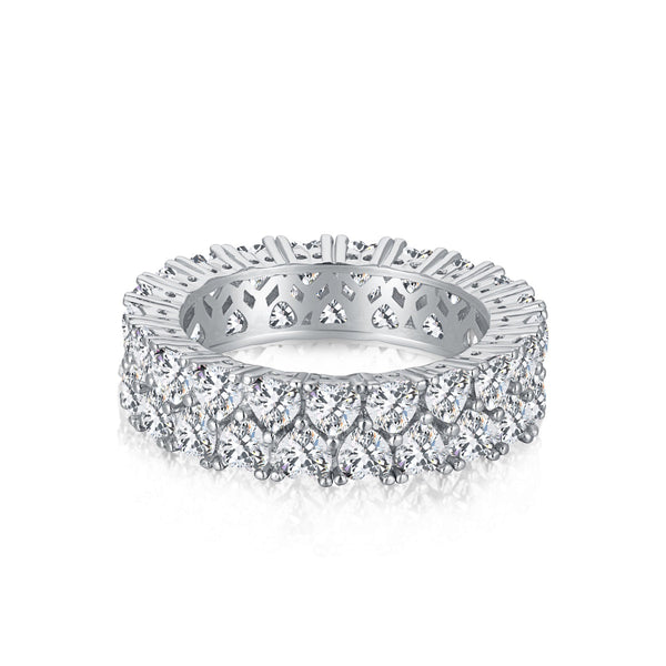 <CHIBA>Sparkling Full Heart Ring