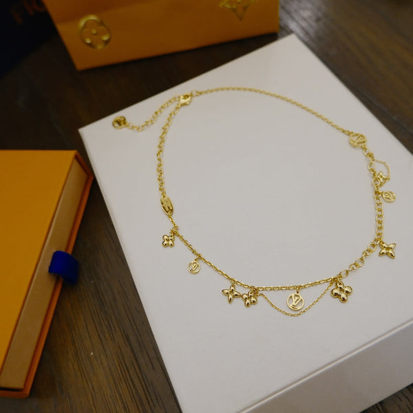 <CHIBA>BLOOMING SUPPLE NECKLACE BRASS