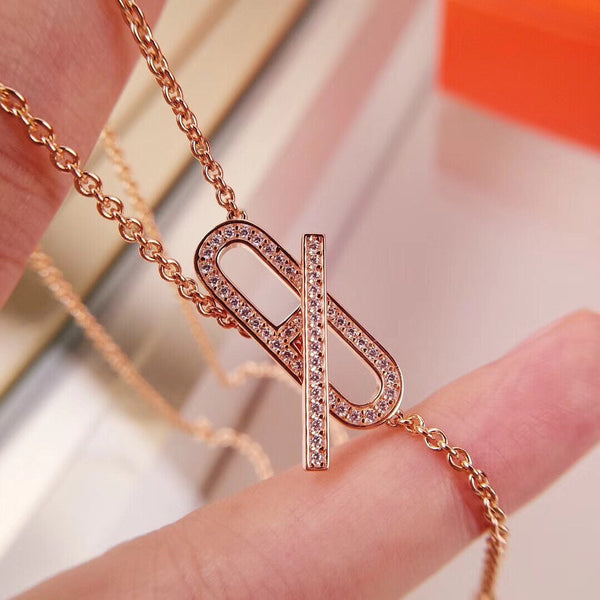 <CHIBA>HM FIRE PIG NOSE NECKLACE TRENDY STREET