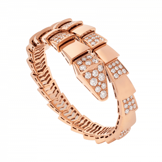 <CHIBA>SERPENTI WIDE BRACELET PINK GOLD DIAMOND