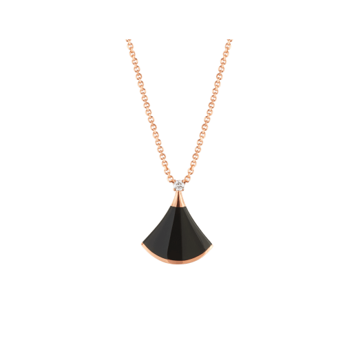 <CHIBA>DREAM NECKLACE ONYX 1 DIAMOND