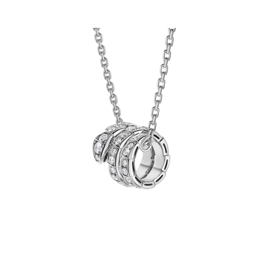<CHIBA>SERPENTI  NECKLACE DOUBLE RING DIAMOND