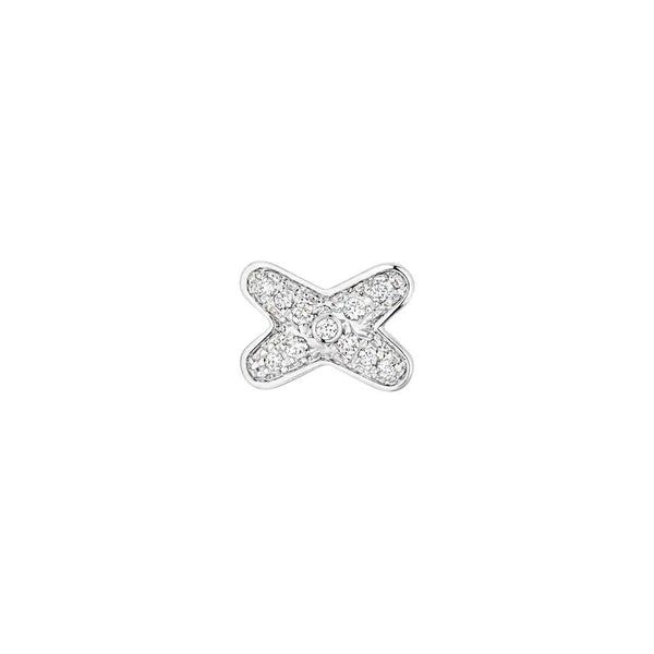 <CHIBA>JEUX DE SILVER DIAMOND EARRINGS
