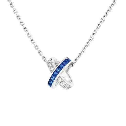 <CHIBA>LIENS DIAMOND SILVER NECKLACE