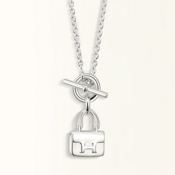 <CHIBA>POP H PEDANT SILVER NECKLACE