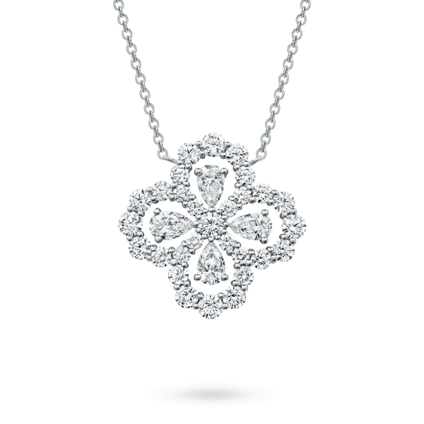 <CHIBA>LOOP NECKLACE FULL MOTIF DIAMOND 16MM MULTIPLE COLORS