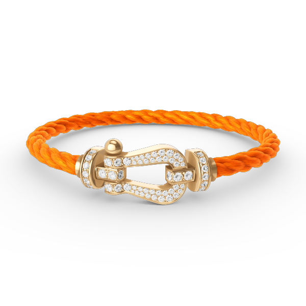 <CHIBA>FORCE LARGE HORSESHOE FULL DIAMOND BRACELET GOLD