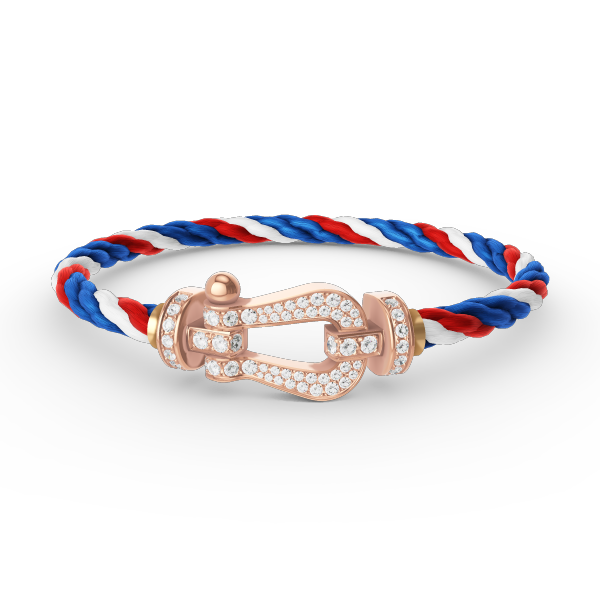 <CHIBA>FORCE LARGE HORSESHOE FULL DIAMOND BRACELET ROSE GOLD