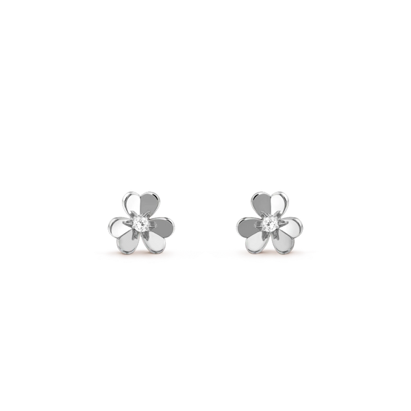 <CHIBA>FRIVOLE MINI SILVER FLOWER EARRINGS